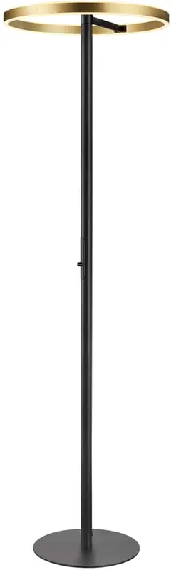 Günstig SLV ONE STRAIGHT FL, Stehleuchte schwarz/messing 20W 1200/1200lm 2700/3000K CRI90 140°