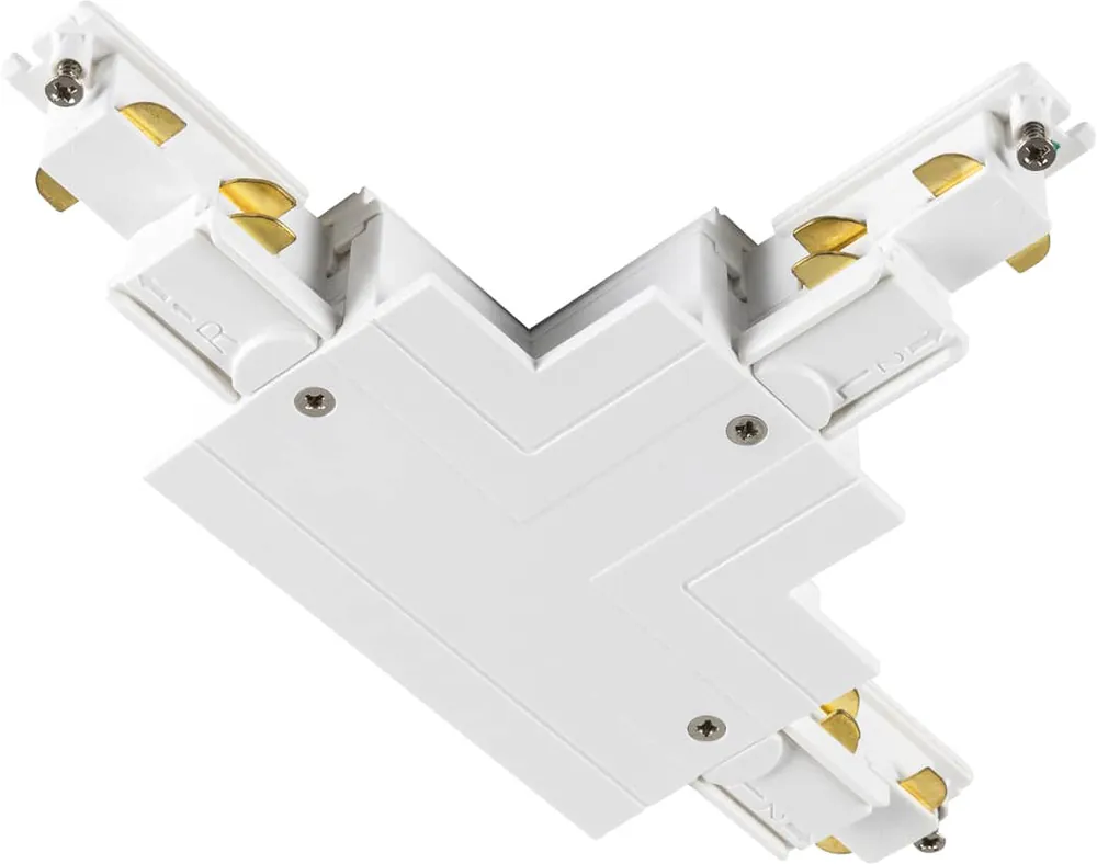 Finale Aktion SLV T-Verbinder, für S-TRACK 3-Phasen-Einbauschiene, Erde außen links, weiß, DALI