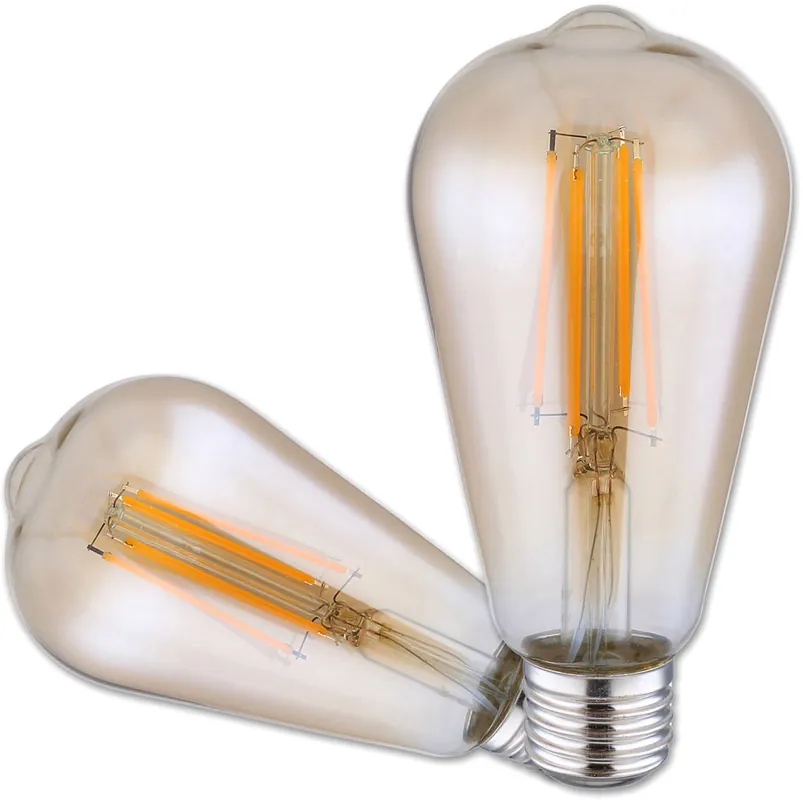 ISOLED E27 Vintage Line LED ST64 Birne 7W warmweiß, Glas amber Top-Angebot