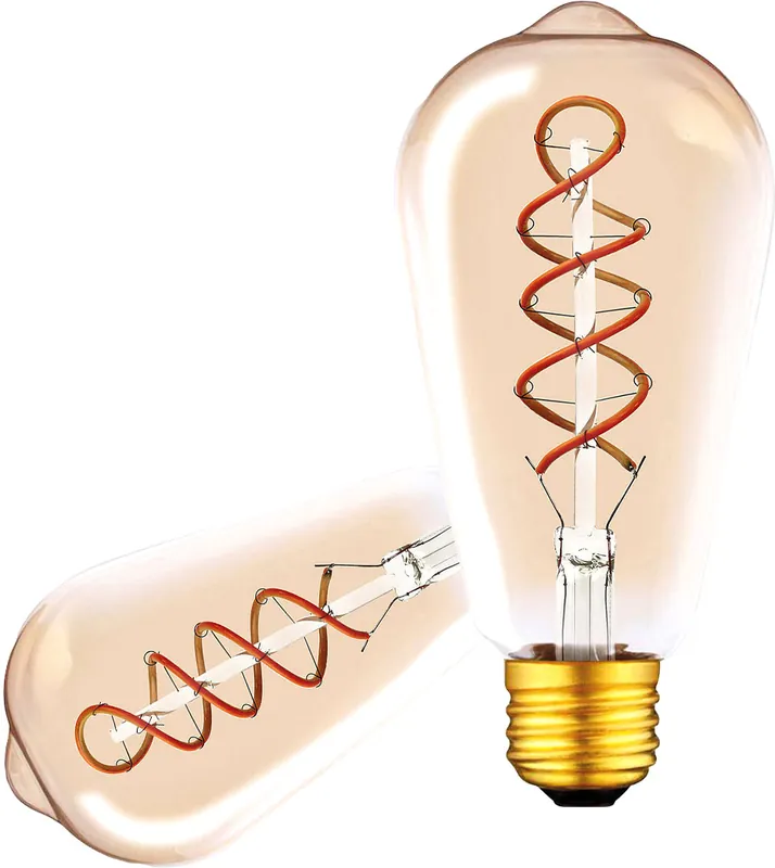 ISOLED E27 Vintage Line LED ST64 Edisonbulb, amber, 4W 2200K Neue Kollektion