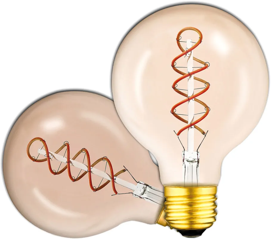 Highlight ISOLED E27 Vintage Line LED Roundbulb 95 amber, 4W 2200K