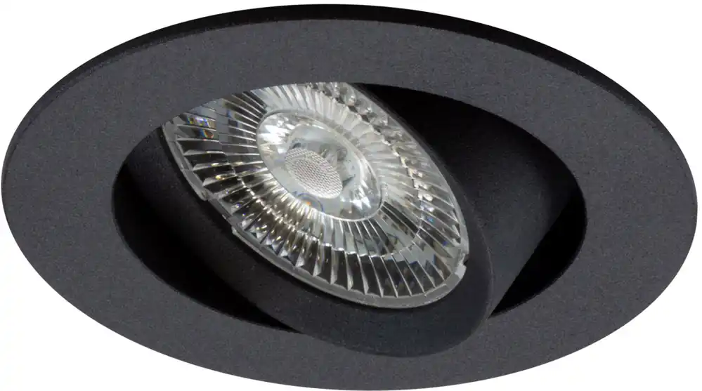 ISOLED LED Einbauleuchte Slim68 schwarz, rund, 9W, neutralweiß, dimmbar Markenware