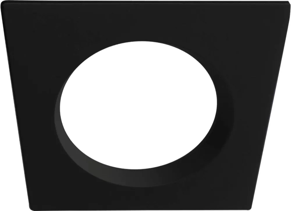 ISOLED Cover Aluminium quadratisch rückversetzt schwarz für Einbaustrahler Sys-90 Meistverkauft