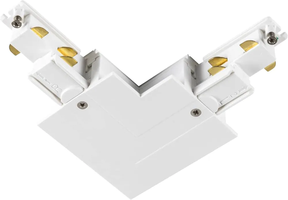 Letzte Chance SLV L-Verbinder, für S-TRACK 3-Phasen-Einbauschiene, Erde links, weiß, DALI