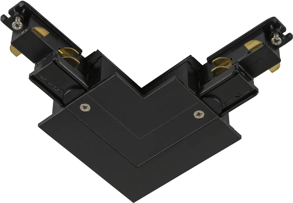 SLV L-Verbinder, für S-TRACK 3-Phasen-Einbauschiene, Erde links, schwarz, DALI Neu