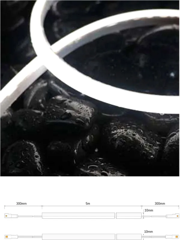 ISOLED LED NeonPRO Flexband 270° 1010, 24V, 10W, IP68, 3000K, 144 LED/m Highlight