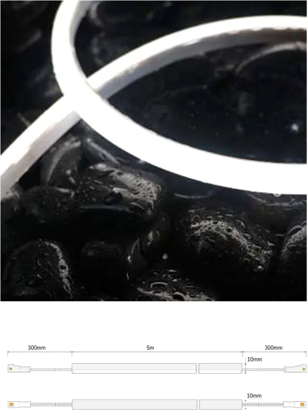 Preis Gesenkt ISOLED LED NeonPRO Flexband 270° 1010, 24V, 10W, IP68, RGB, 120 LED/m