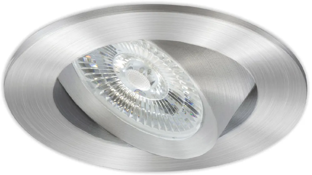 Mega-Angebot ISOLED LED Einbauleuchte Slim68 Alu gebürstet, rund, 9W, warmweiß, Dali dimmbar