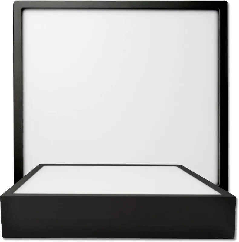 Garantierte Lieferung ISOLED LED Deckenleuchte PRO schwarz, 8W, 120x120mm, ColorSwitch 2700|3000|4000K, dimmbar