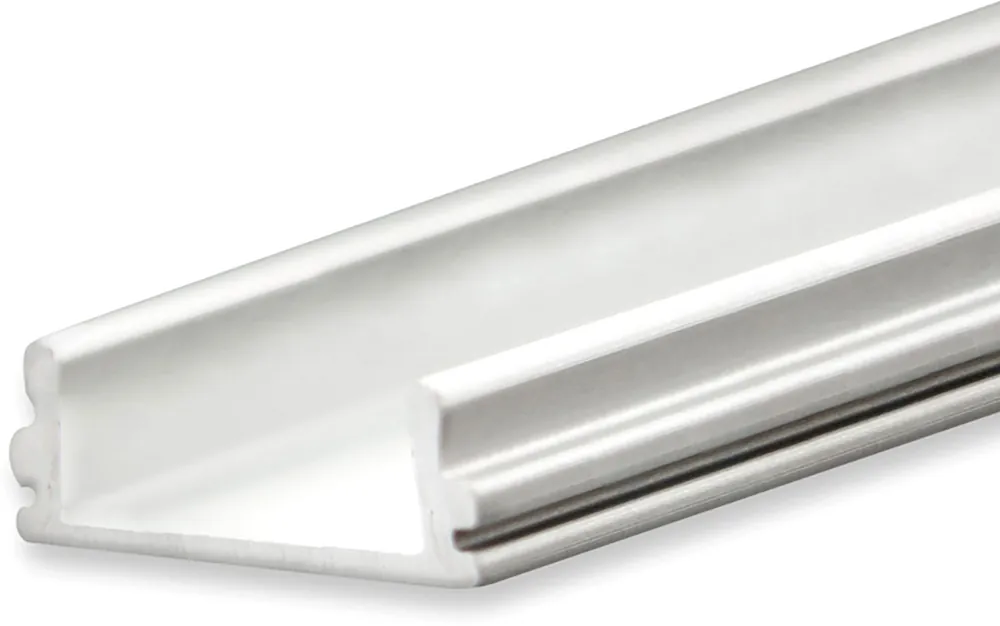 ISOLED LED Aufbauprofil SURF12 BORDERLESS FLAT Aluminium eloxiert, 300cm Gratis Versand
