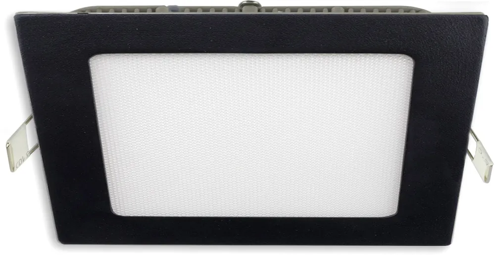 Knallerangebot ISOLED LED Downlight, 24W, eckig ultraflach schwarz, 300x300mm, Colorswitch 3000|3500|4000K, dimmbar