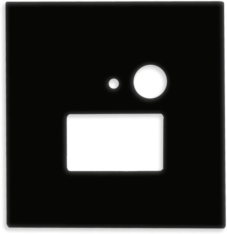Direktkauf ISOLED Cover Aluminium eckig schwarz, für Wandeinbauleuchte Sys-Wall68 mit PIR Sensor