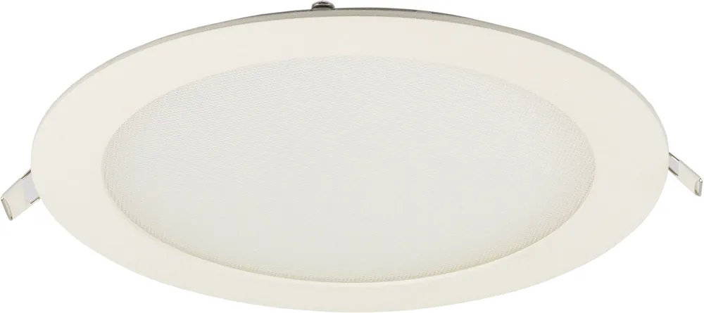 ISOLED LED Downlight, 18W, rund ultraflach weiß, 225mm, Colorswitch 3000|3500|4000K, dimmbar Preisknaller