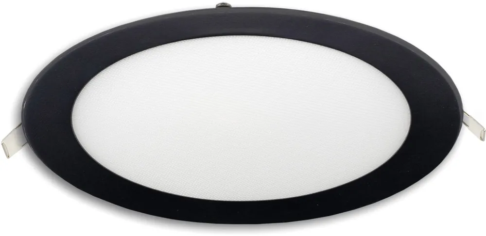 Schnäppchen ISOLED LED Downlight, 18W, rund ultraflach schwarz, 225mm, Colorswitch 3000|3500|4000K, dimmbar