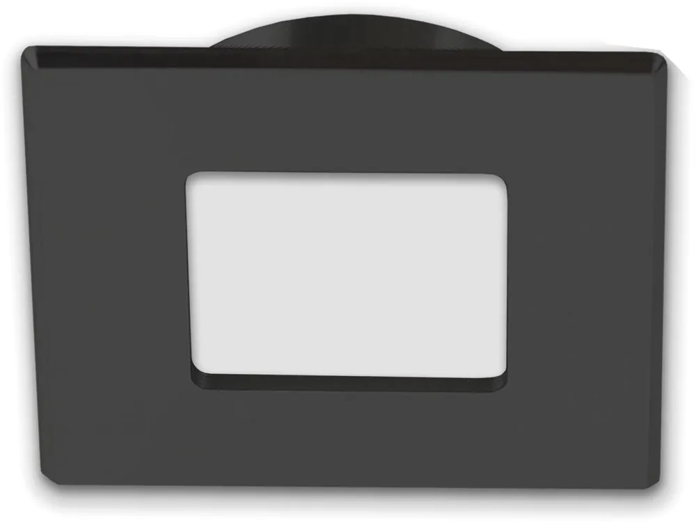 ISOLED LED Möbeleinbaustrahler MiniAMP schwarz, eckig, 3W, 120°, 24V DC warmweiß 3000K, dimmbar Preisreduziert