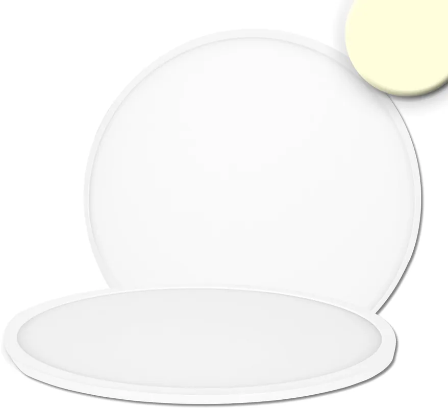 Neu Im Sortiment ISOLED LED Deckenleuchte Slim420 rund, IP44, 24W, weiß, Up&Down