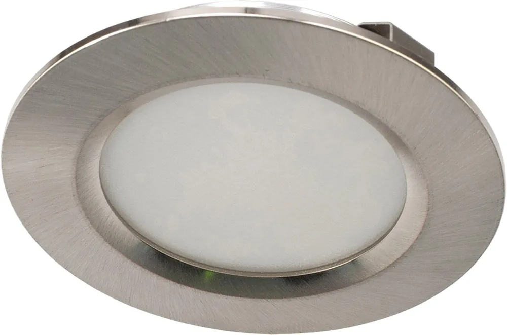 ISOLED LED Möbeleinbaustrahler Alu gebürstet 3W 120° 24V weißdynamisch Nur Heute