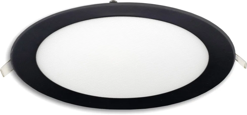 Neue Kollektion ISOLED LED Downlight, 18W, rund, ultraflach, blendungsreduziert, schwarz, warmweiß, CRI90