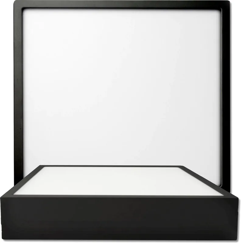 Aktuell ISOLED LED Deckenleuchte PRO schwarz, 15W, 170x170mm, ColorSwitch 2700|3000|4000K, dimmbar