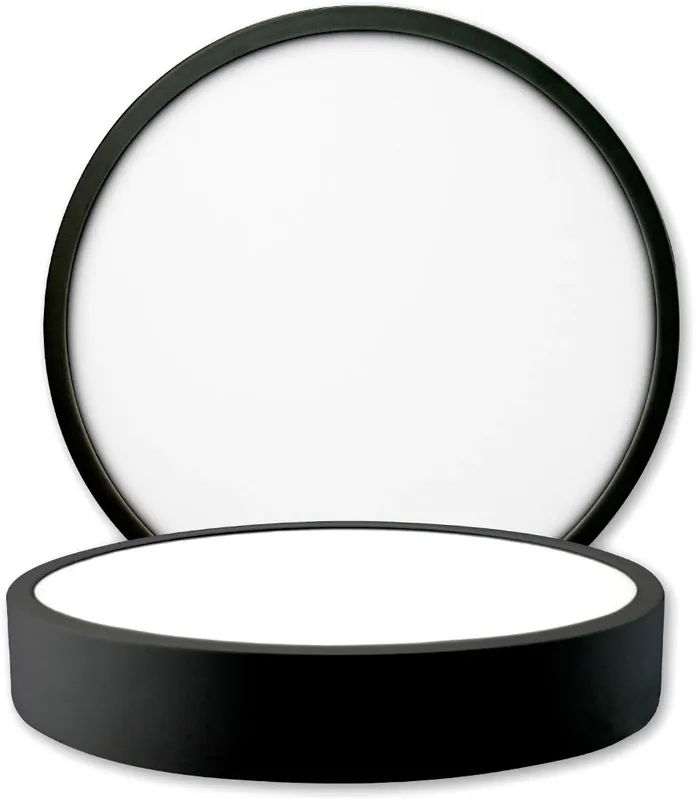 Letzte Chance ISOLED LED Deckenleuchte PRO schwarz, 8W, rund, 120mm, ColorSwitch 2700|3000|4000K, dimmbar