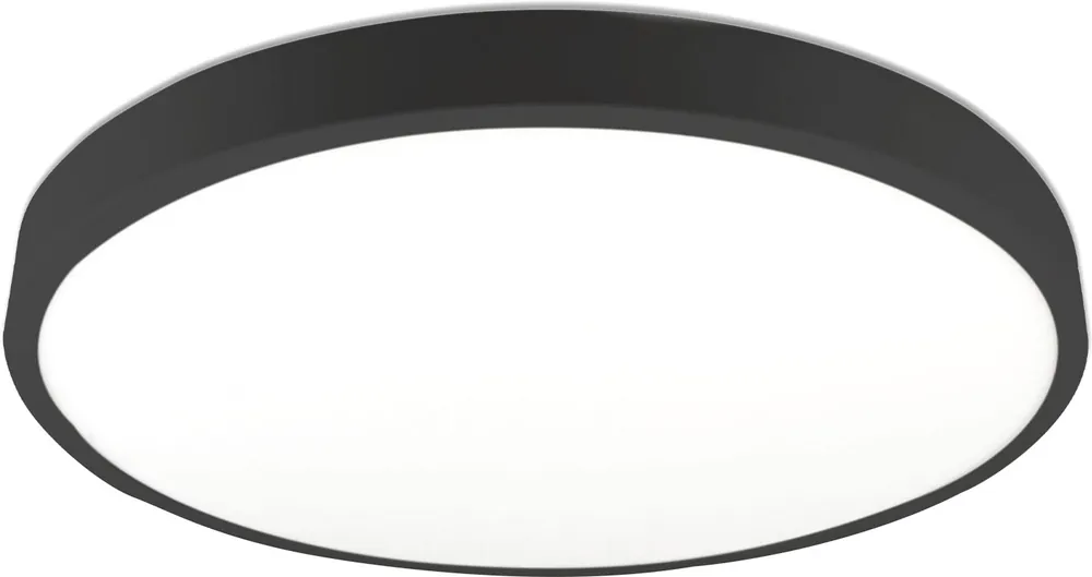Preisknaller ISOLED LED Deckenleuchte PRO schwarz, 36W, rund, 500mm, ColorSwitch 2700|3000|4000K, dimmbar