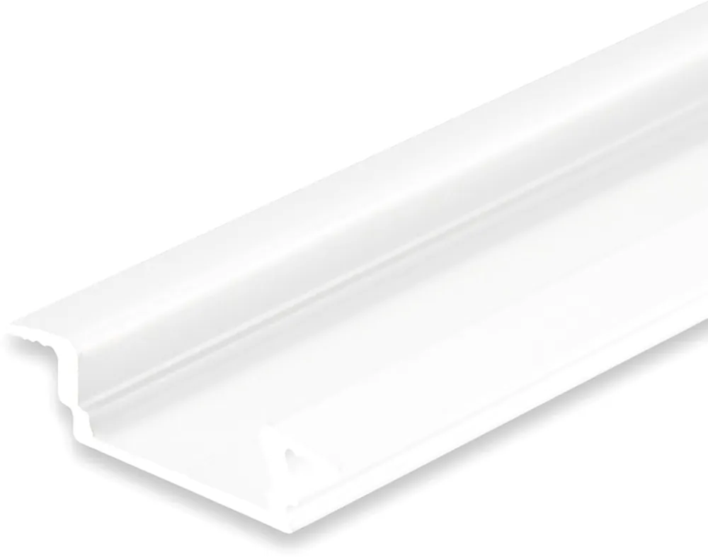 ISOLED LED Einbauprofil DIVE12 FLAT Aluminium pulverbeschichtet weiß RAL 9010, 300cm Letzte Chance
