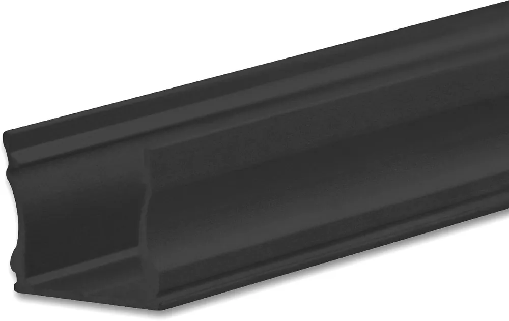Markenprodukt ISOLED LED Aufbauprofil PURE12 S Aluminium schwarz RAL9005, 300cm