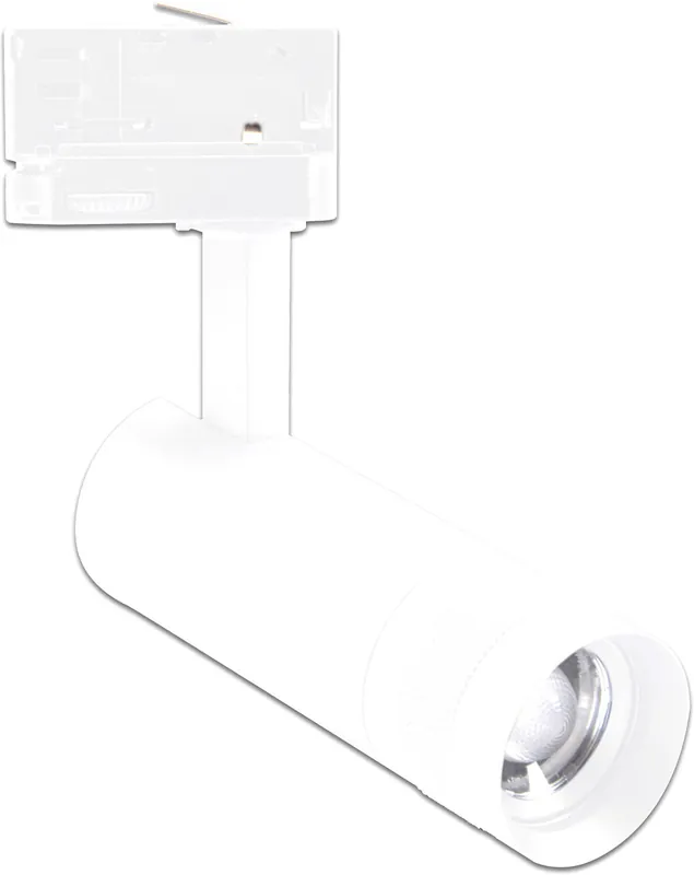 Saisonangebot ISOLED 3-PH Schienen-Strahler fokussierbar, 8W, 20°-55°, weiß matt, 3000K, dimmbar