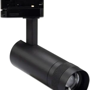 Super-Preis ISOLED 3-PH Schienen-Strahler fokussierbar, 8W, 20°-55°, schwarz matt, 3000K