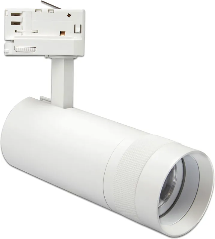ISOLED 3-PH Schienen-Strahler fokussierbar, 24W, 20°-55°, weiß matt, 3000K Sonderangebot