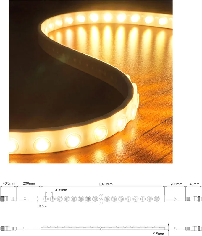 ISOLED LED NeonPRO Flexband Focus Lens 30°, 24V, 18W, IP67, 4000K, 48 LED/m Kostenloser Rückversand