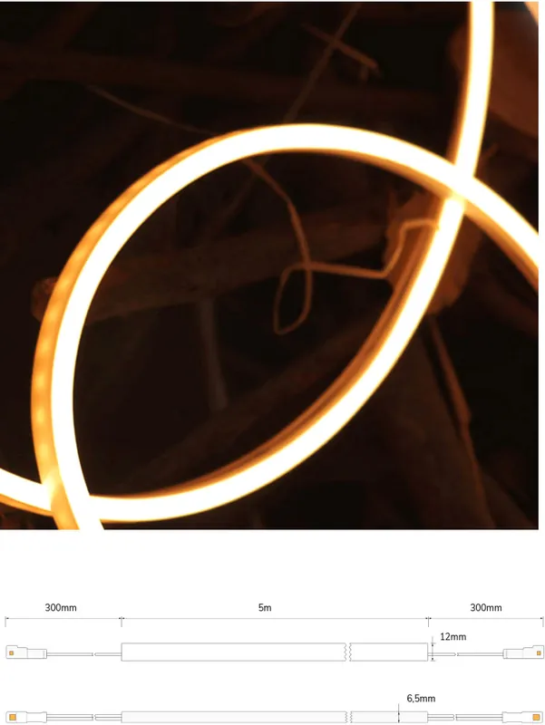 Super-Preis ISOLED LED NeonPRO Flexband 0612, 24V, 8W, IP68, 3000K, 120 LED/m
