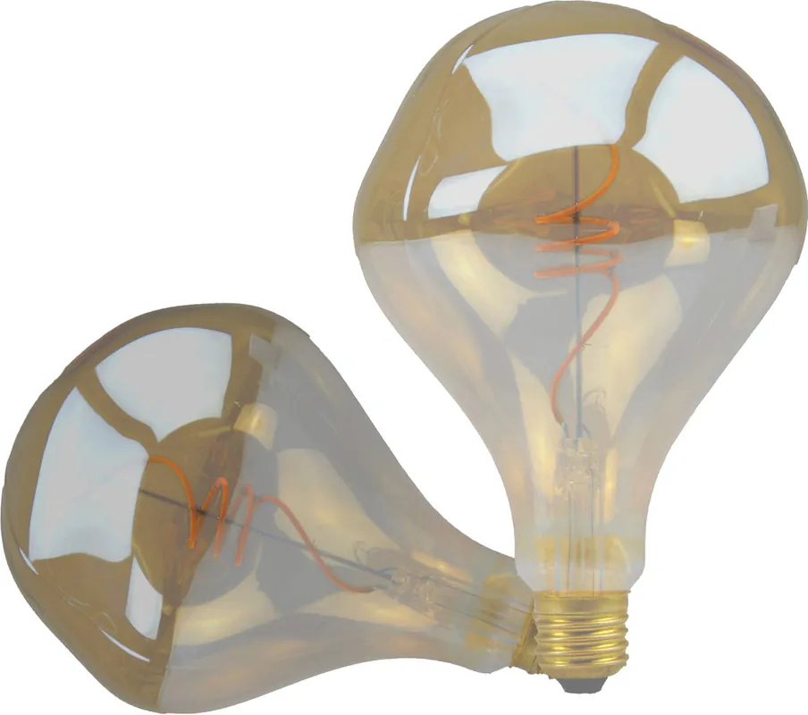 Mega-Angebot ISOLED E27 Vintage Line LED Roundbulb A125 unregular, amber 4W 2200K