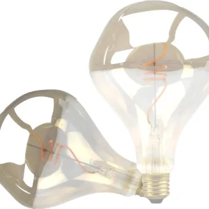 Begrenztes Angebot ISOLED E27 Vintage Line LED Roundbulb A125, smoky, unregular, 4W 2200K