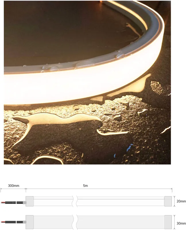 ISOLED LED NeonPRO Flexband 3020, 24V, 19W, IP67, 4000K, 120 LED/m Begrenztes Angebot