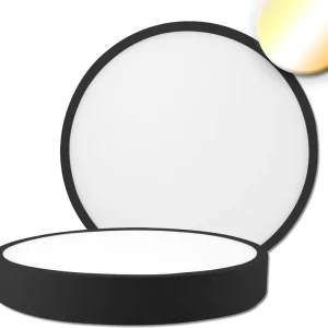 Bestpreis ISOLED LED Deckenleuchte PRO schwarz, 30W, rund, 300mm, ColorSwitch 2700|3000|4000K, dimmbar