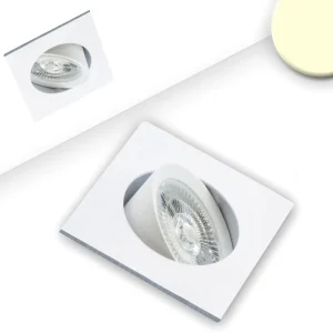 Top-Angebot ISOLED LED Einbauleuchte Slim68 weiß, eckig, 9W, warmweiß, dimmbar