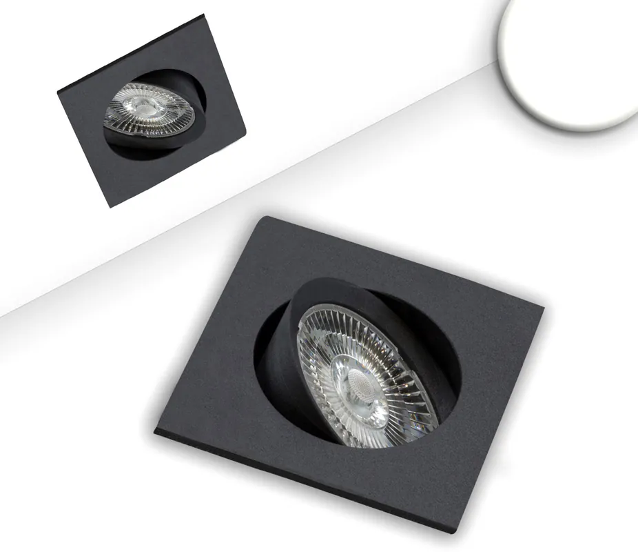 ISOLED LED Einbauleuchte Slim68 schwarz, eckig, 9W, neutralweiß, dimmbar Jetzt Bestellen