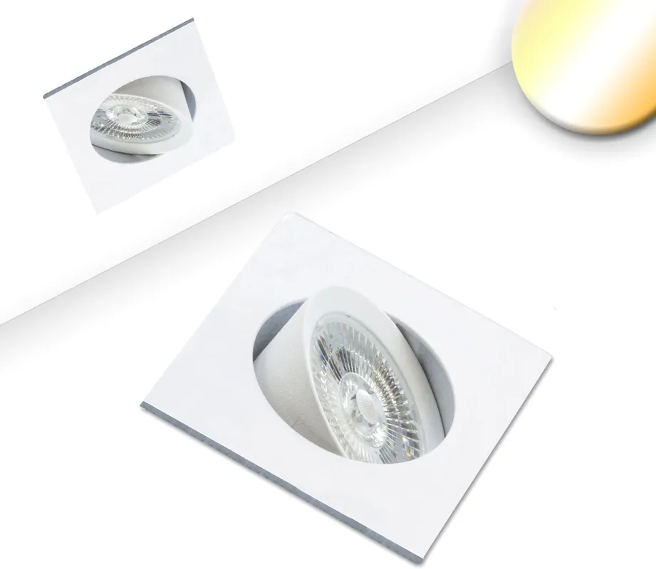 ISOLED LED Einbauleuchte Sunset Slim68 weiß, eckig, 9W, 1800-2800K, Dimm-to-warm Günstig