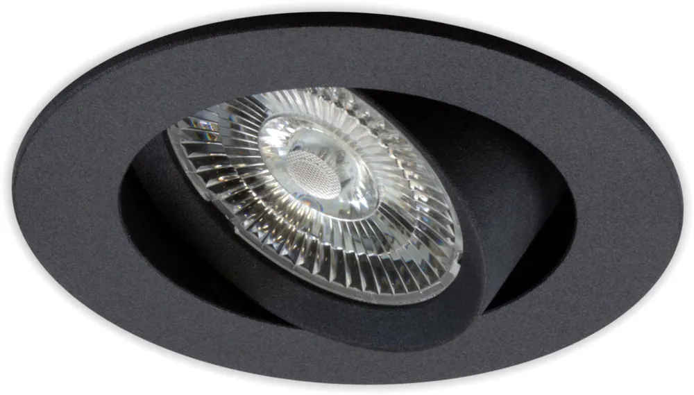 Preis Gesenkt ISOLED LED Einbauleuchte Sunset Slim68 schwarz, rund, 9W, 1800-2800K, Dimm-to-warm