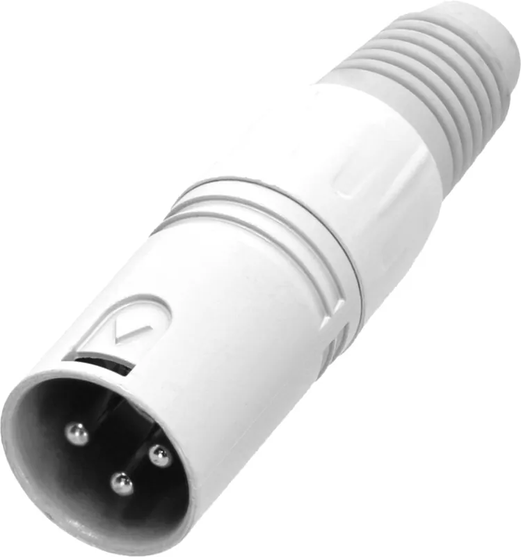 Adam Hall Connectors 4 STAR C XM3 SNOW - XLR Stecker 3-Pol male Direkt Vom Hersteller