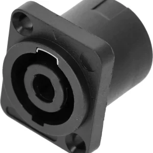 Adam Hall Connectors 4 STAR P SM4 BLK - Einbaubuchse 4-Pol Lautsprecher Steckverbinder Male Beliebt
