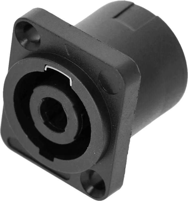 Adam Hall Connectors 4 STAR P SM4 BLK - Einbaubuchse 4-Pol Lautsprecher Steckverbinder Male Beliebt
