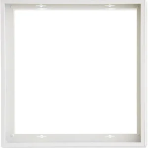 Top-Preis ISOLED Aufbaurahmen weiß RAL 9016, Höhe 5cm, für LED Panels 600x600, steckbare Schnellmontage