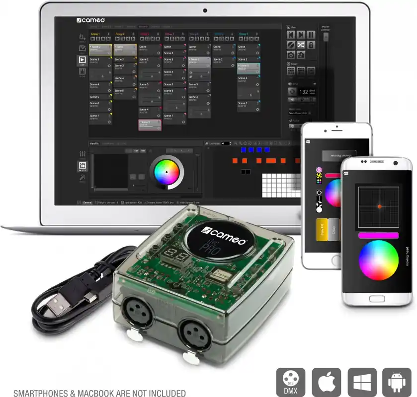 Cameo DVC PRO - 1024-Kanal USB zu DMX-Interface mit WiFi-Access und Steuer Top-Seller