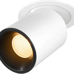 Wochenendangebot SLV NUMINOS® PROJECTOR L, Deckeneinbauleuchte, 3000 K, 55°, zylindrisch, weiß / schwarz