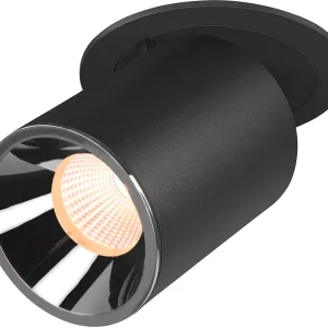 Wochenendangebot SLV NUMINOS® PROJECTOR L, Deckeneinbauleuchte, 2700 K, 40°, zylindrisch, schwarz / chrom