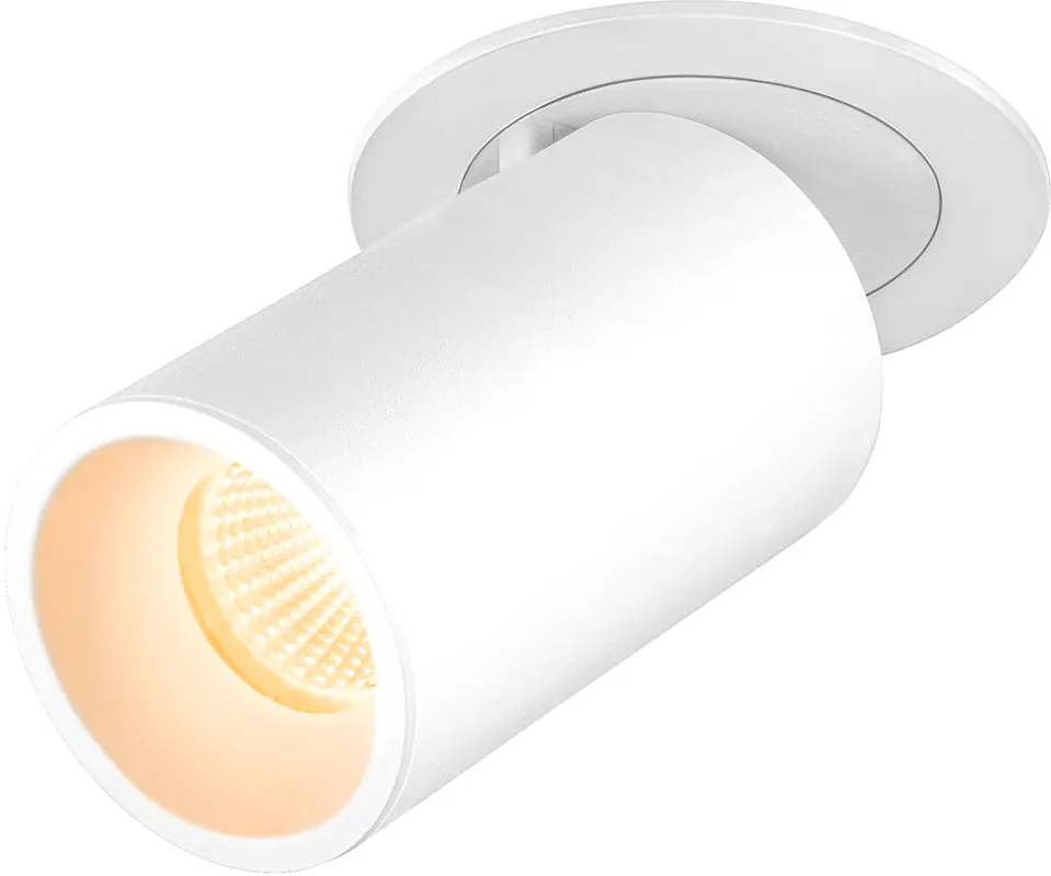 SLV NUMINOS® PROJECTOR M, Deckeneinbauleuchte, 3000 K, 20°, zylindrisch, weiß / weiß Knallerangebot