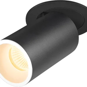 Abverkauf SLV NUMINOS® PROJECTOR M, Deckeneinbauleuchte, 3000 K, 40°, zylindrisch, schwarz / weiß