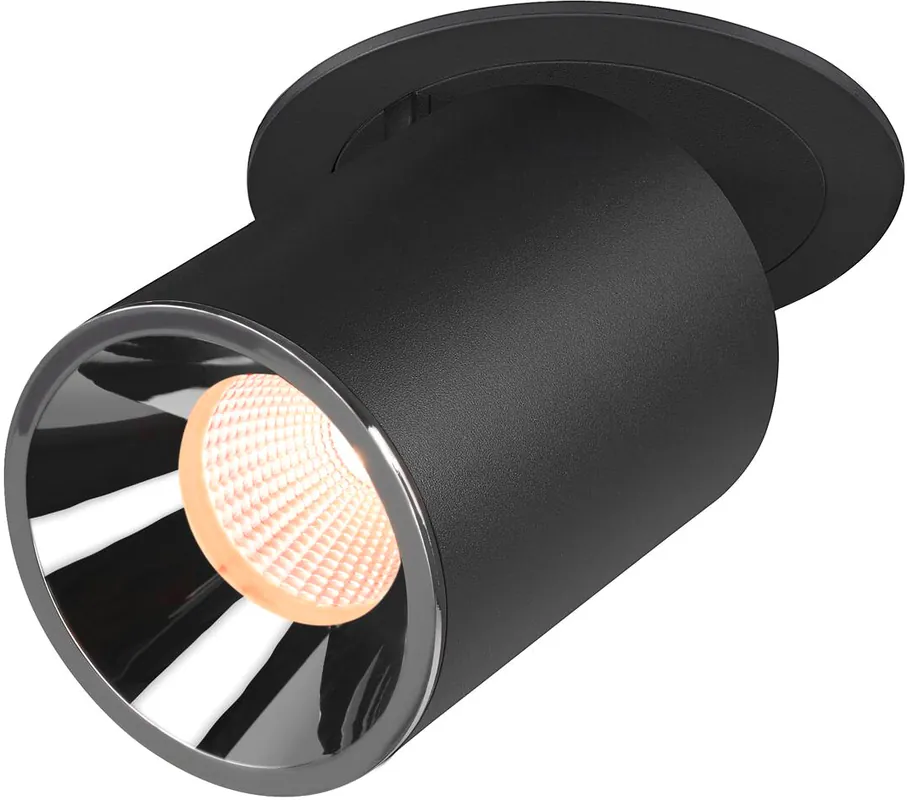 SLV NUMINOS® PROJECTOR L, Deckeneinbauleuchte, 2700 K, 55°, zylindrisch, schwarz / chrom Neue Kollektion